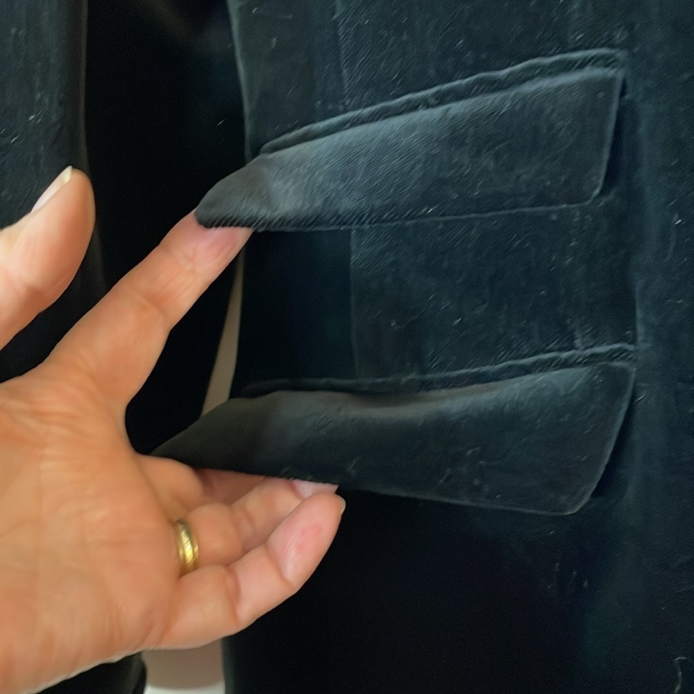 Ralph Lauren LRL Edwardian Tuxedo Black Velvet Blazer - Picture 7 of 13
